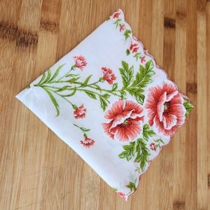 Vintage Floral Printed Hankie